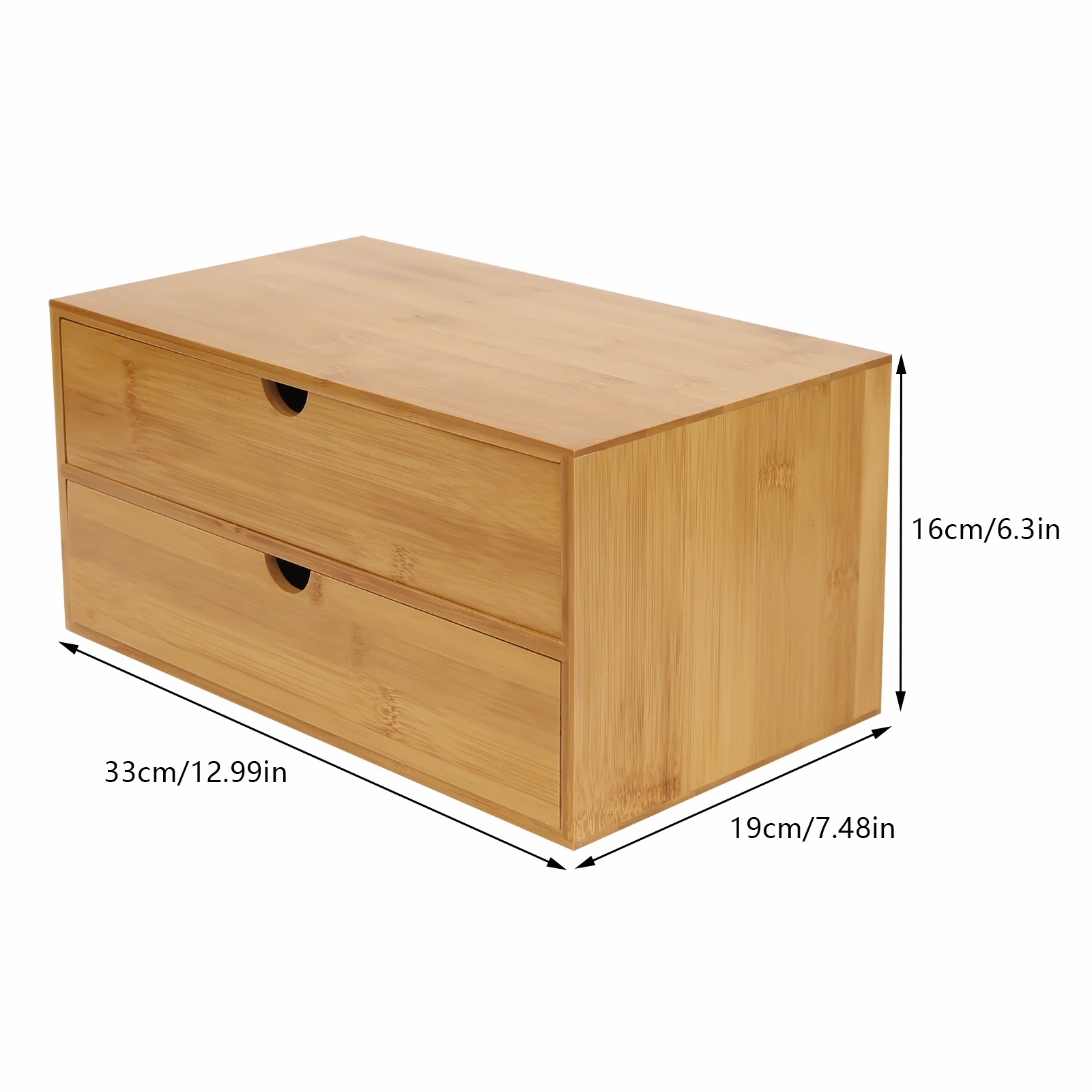 Desk Organizer, 2-Drawer Offic - đánh giá và giá Drawer Organizer Bamboo