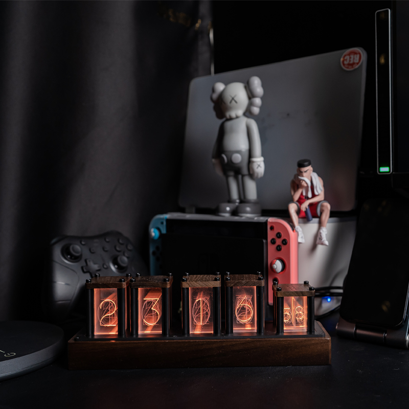 RGB Simulated Nixie Tube Clock - đánh giá và giá Desk Setup Simulator