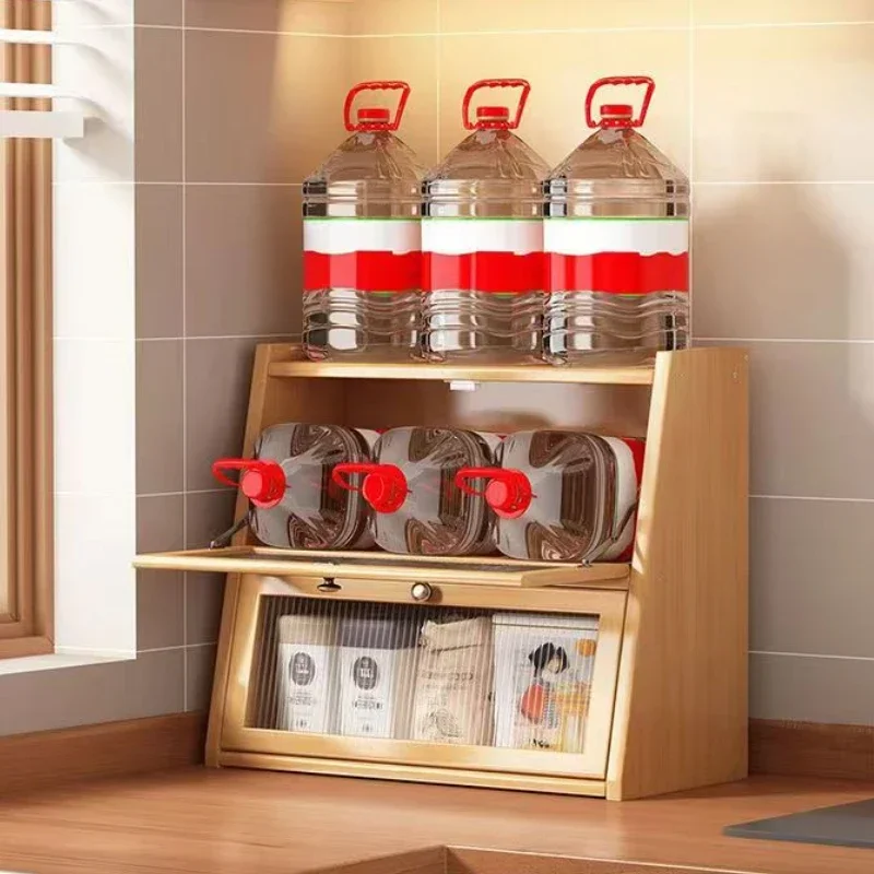Bamboo Kitchen Storage Cabinet - đánh giá và giá Drawer Organizer Bamboo