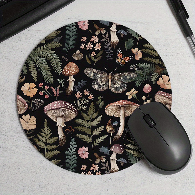 Round Forest Plant Mouse Pad R - đánh giá và giá Desk Setup In Office