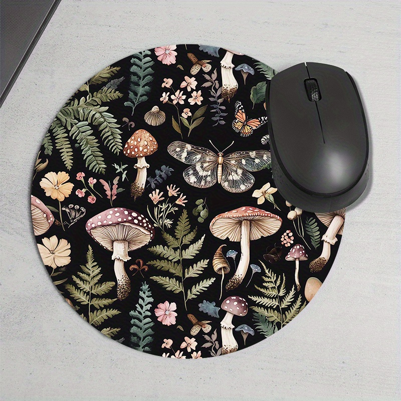 Round Forest Plant Mouse Pad R - đánh giá và giá Desk Setup In Office