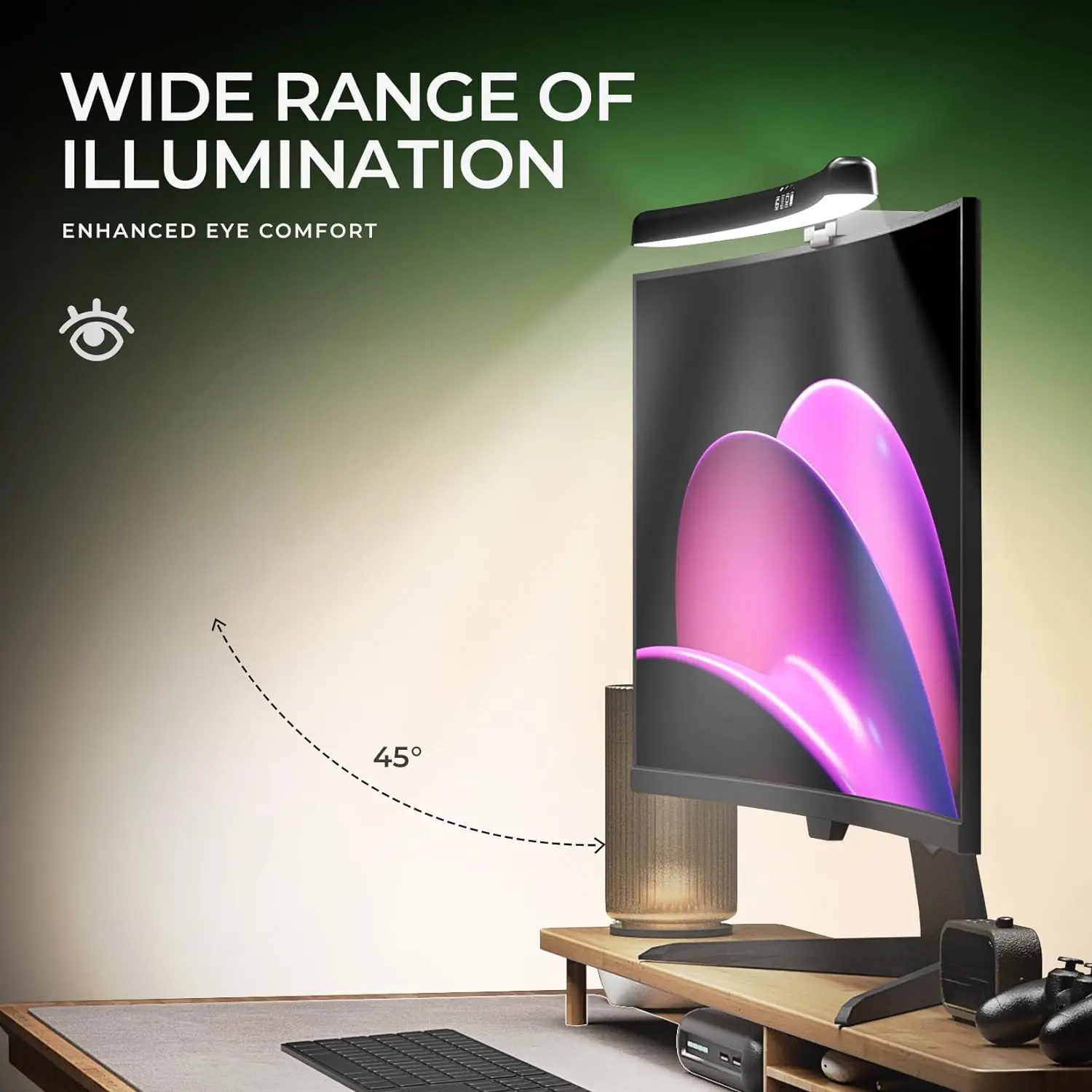 Computer Monitor Light Bar RGB - đánh giá và giá Desk Setup Gaming