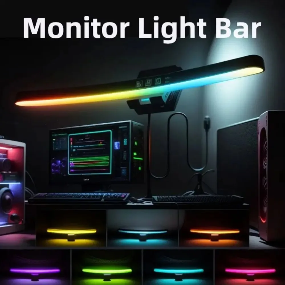 Computer Monitor Light Bar RGB - đánh giá và giá Desk Setup Gaming